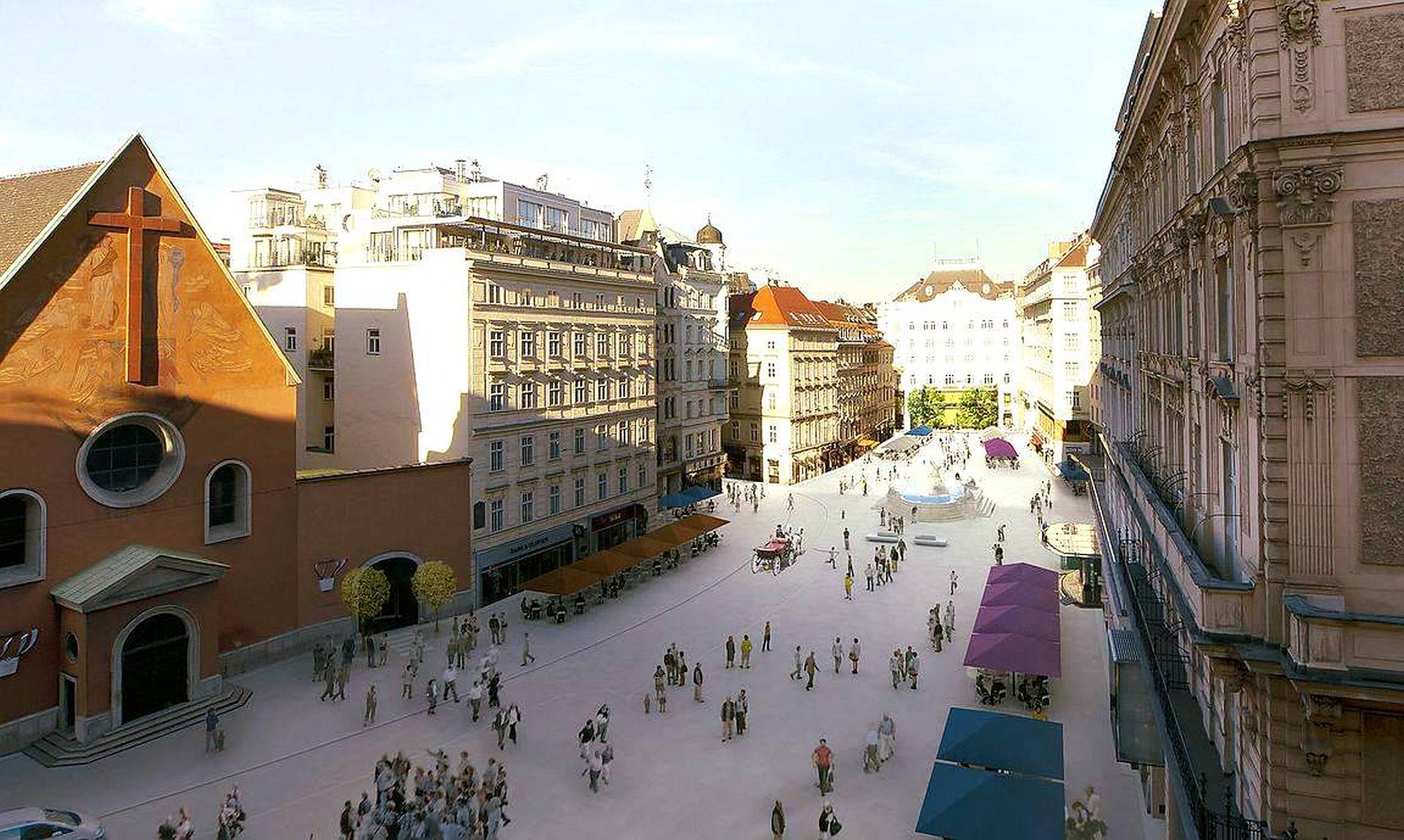 Visualisierung Neuer Markt. Copyright: Beyer Architektur