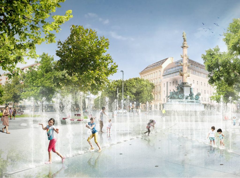 Visualisierung Praterstern Wasserspiel