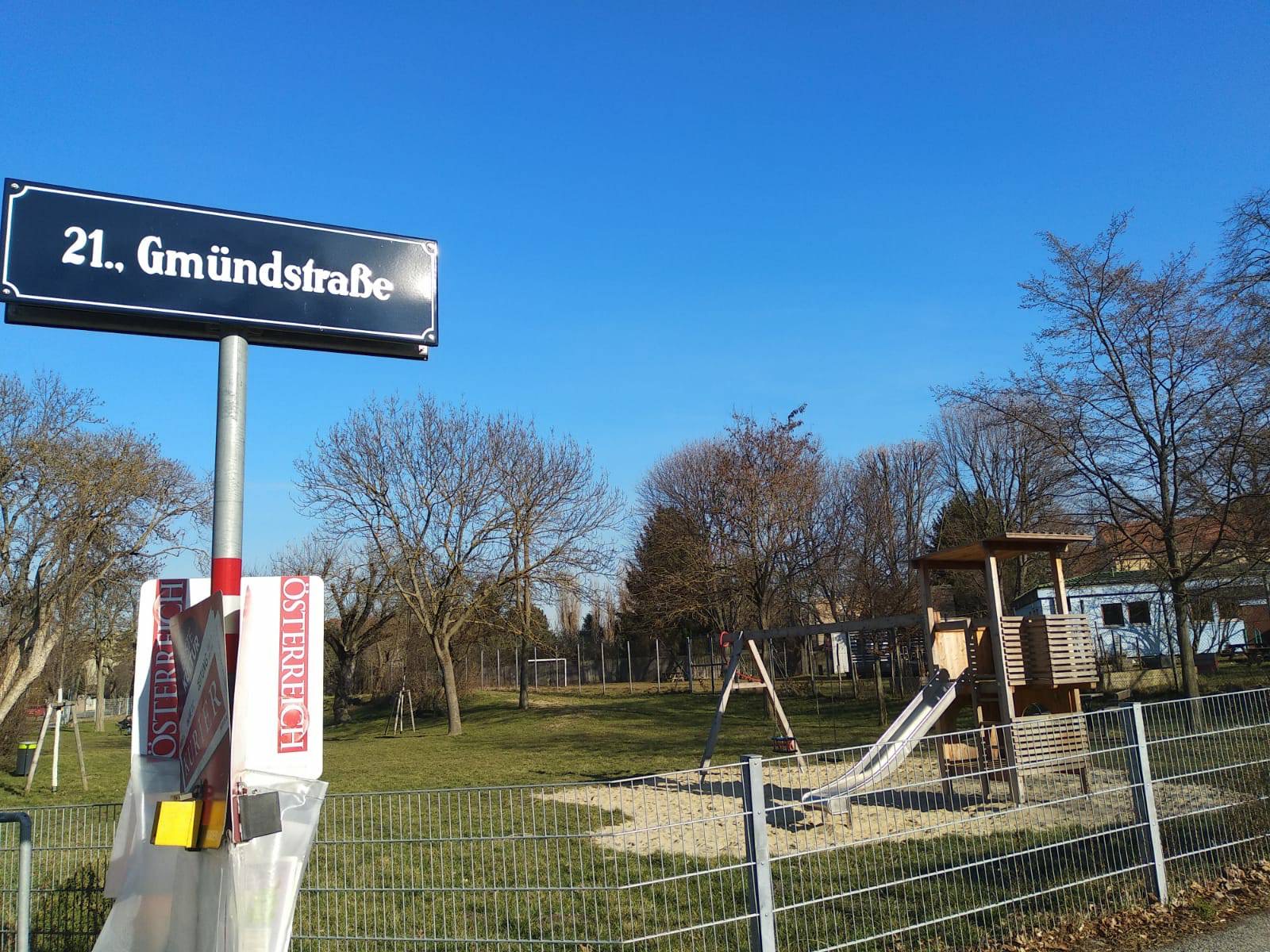 Straßenschild Gmündstraße