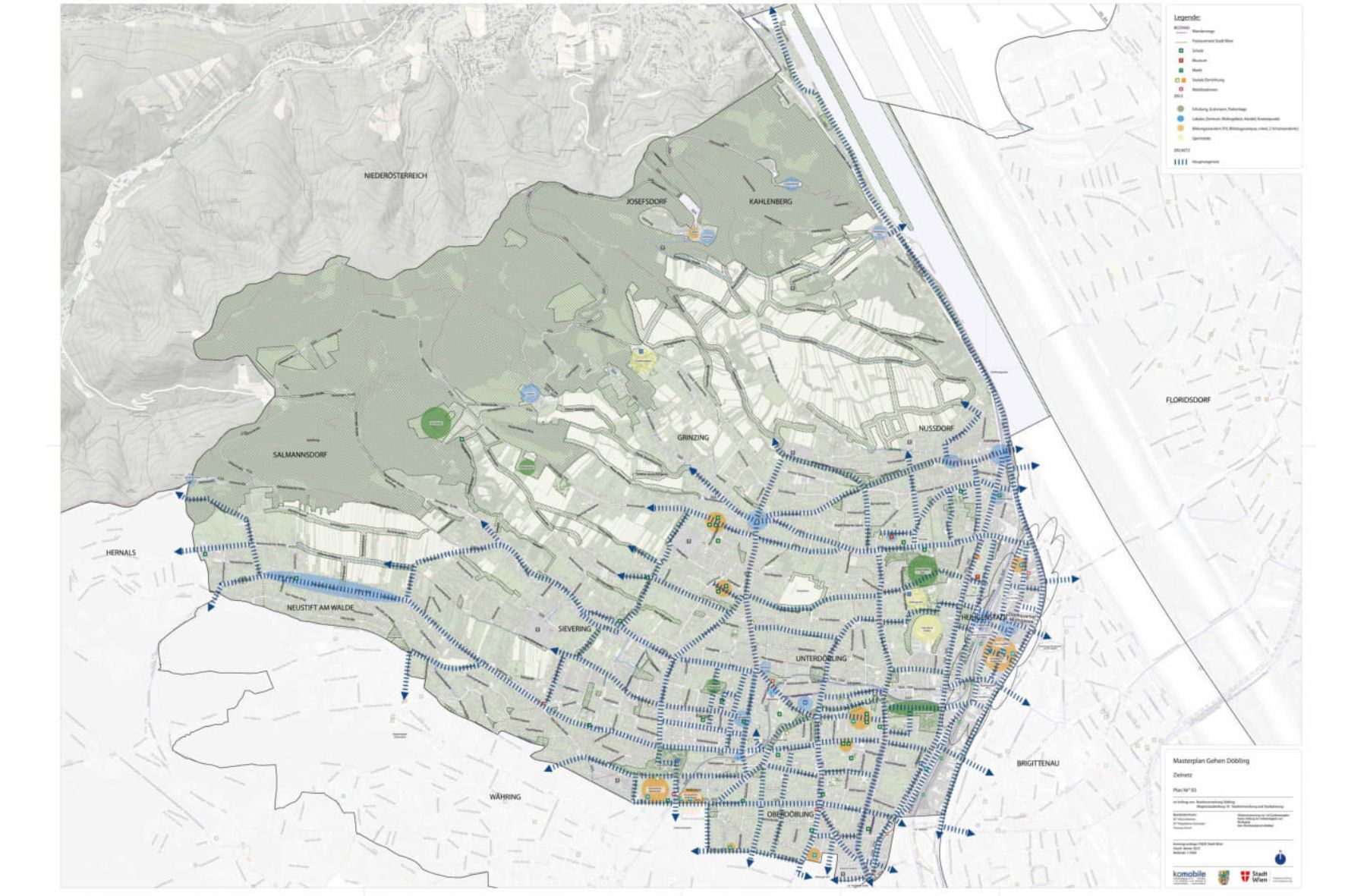 Zielnetz Masterplan Gehen Döbling