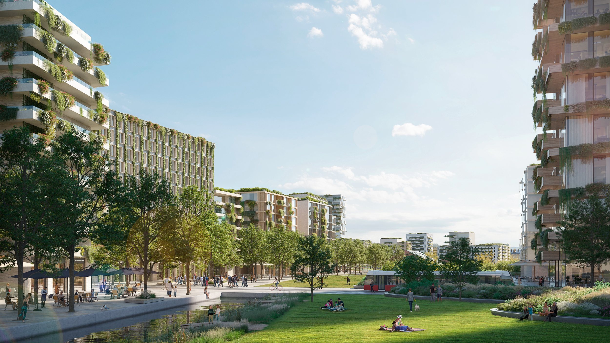 Visualierung des neuen Areas am Nordwestbahnhof