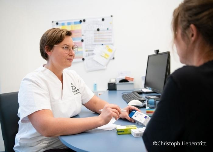 medizinische Beratung bei neunerhaus